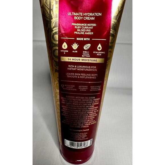 Bath & Body Works Luminous Ultimate Hydration Body Cream, Shea, Hyaluronic 8oz - Picture 2 of 4